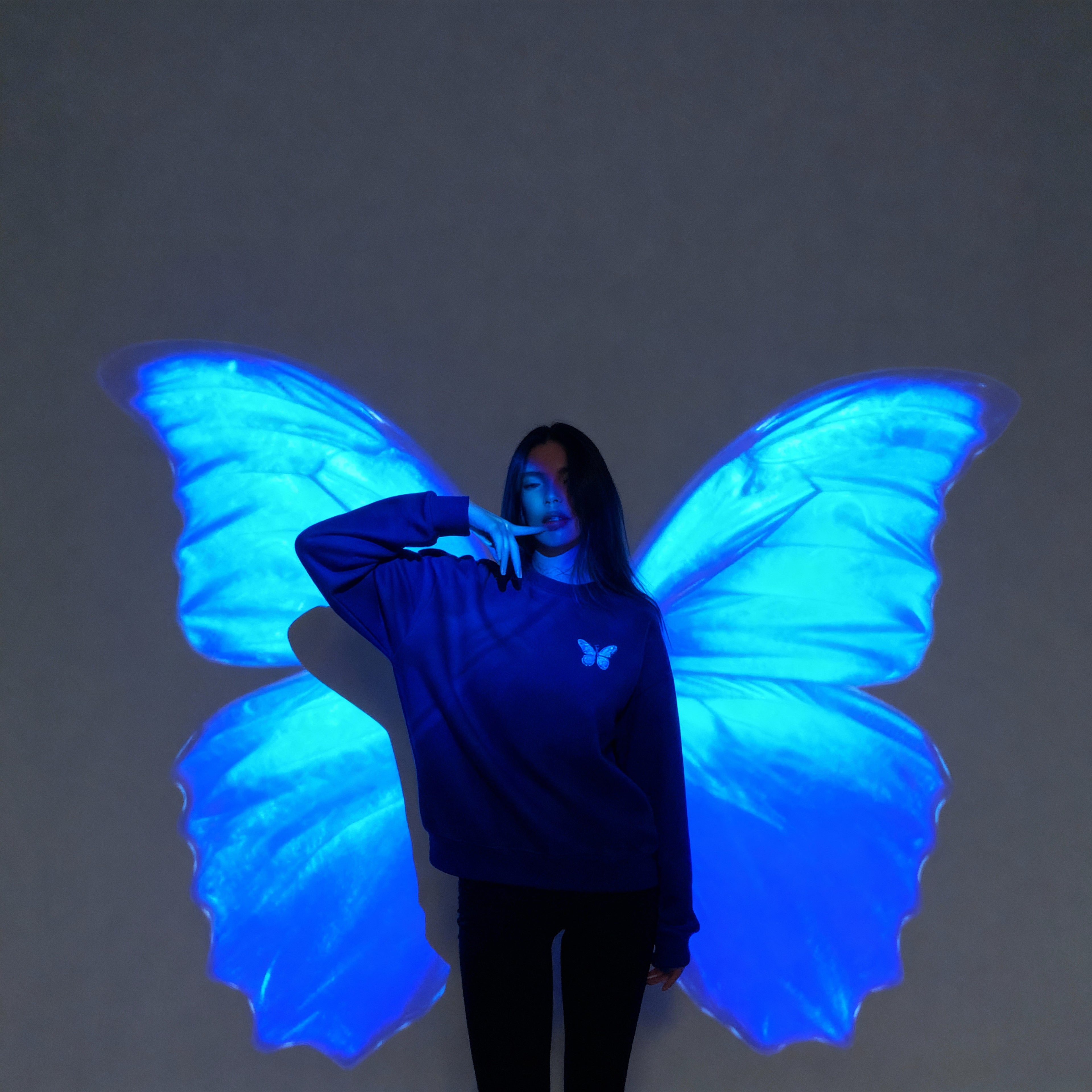 Butterfly Thread – Embroidered Crewneck