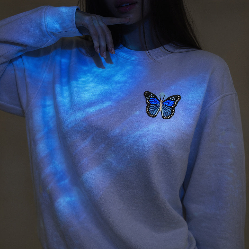 Butterfly Thread – Embroidered Crewneck